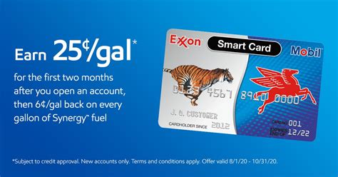 earn 50 a gallon with the exxonmobil smart card|Let The Exxon Mobil Smart Card+™ Credit Card Earn You Up To .